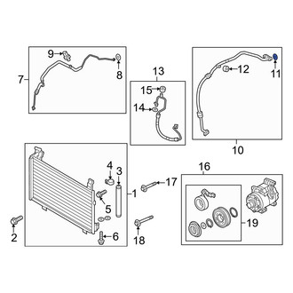 Mazda OE - A/C Refrigerant Line O-Ring