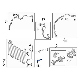 Mazda OE - Lower A/C Compressor Bolt