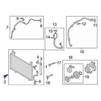 Mazda OE - A/C Condenser Mount Bolt