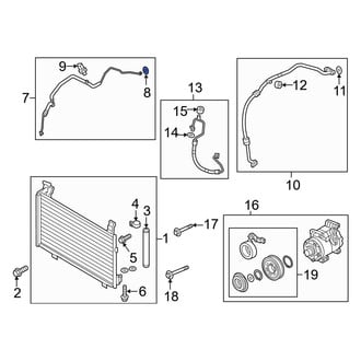 Mazda OE - A/C Evaporator Core O-Ring