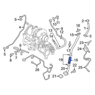 Mazda OE - Center Turbocharger Oil Line