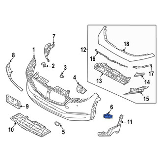Mazda OE - Front Left Bumper Cover Spacer Panel