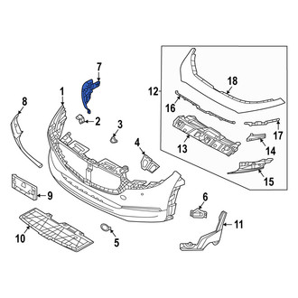 Mazda OE - Left Bumper Cover Bracket