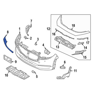 Mazda OE - Front Left Bumper Trim