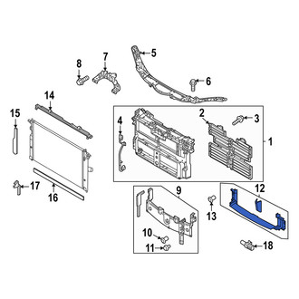 Mazda OE - Front Center Radiator Support Air Deflector