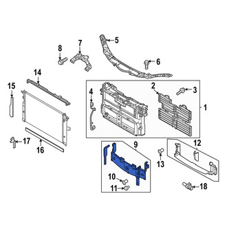 Mazda OE - Front Radiator Support Baffle