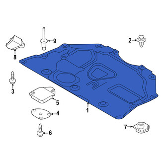 Mazda OE - Front Radiator Support Splash Shield