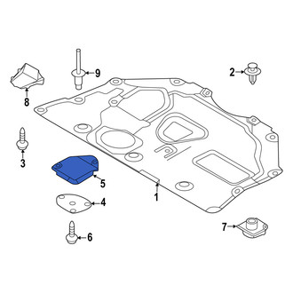 Mazda OE - Front Left Engine Oil Drain Plug Access Cover