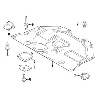 Mazda OE - Radiator Support - Splash Shields