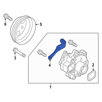 Mazda OE - Upper Engine Water Pump Bracket
