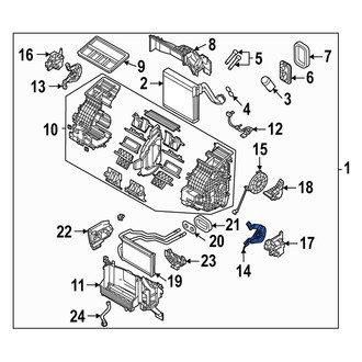 Mazda OE - Upper HVAC Blend Door Link