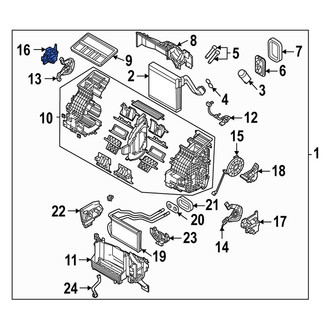 Mazda OE - Left HVAC Blend Door Actuator