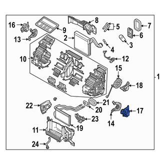 Mazda OE - Right HVAC Blend Door Actuator