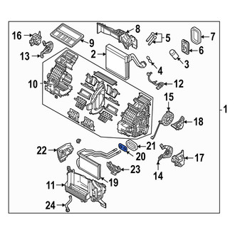 Mazda OE - HVAC Heater Core Gasket