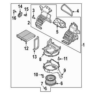 Mazda OE - Air Conditioner & Heater - Blower Motor & Fan