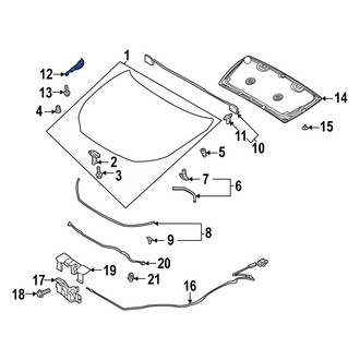 Mazda OE - Front Left Hood Hinge