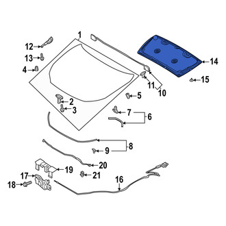 Mazda OE - Front Hood Insulation Pad