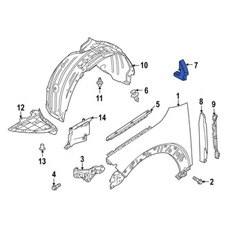 Mazda OE - Front Right Upper Fender Insulator