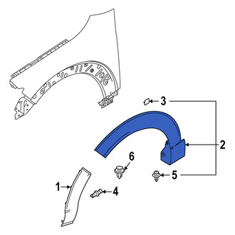 Mazda OE - Front Left Upper Wheel Arch Molding