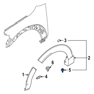 Mazda OE - Wheel Arch Molding Clip
