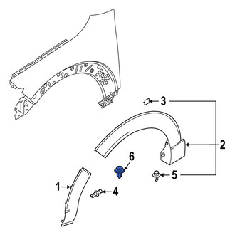 Mazda OE - Wheel Arch Molding Clip