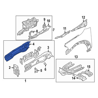 Mazda OE - Front Left Inner Frame Side Member