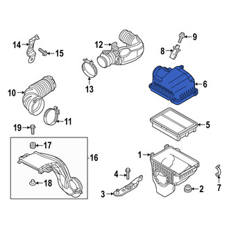Mazda OE - Upper Air Filter Housing