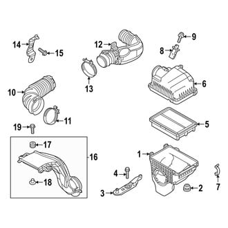 Mazda OE - Engine / Transaxle - Air Intake (Y Engine VIN Character)