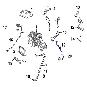 Mazda OE - Turbocharger Coolant Line
