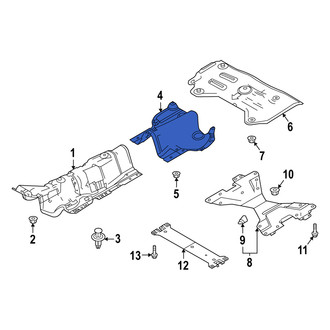 Mazda OE - Center Upper Floor Pan Heat Shield