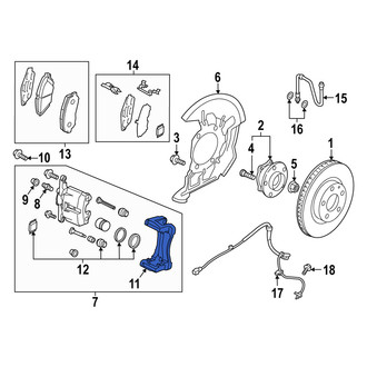 Mazda OE - Rear Disc Brake Caliper Bracket