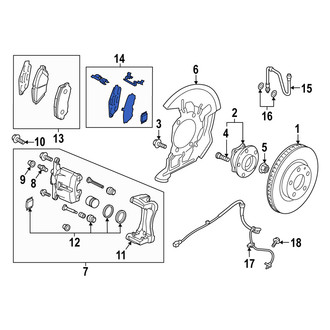 Mazda OE - Rear Disc Brake Pad Set