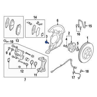 Mazda OE - Axle Hub Mounting Bolt