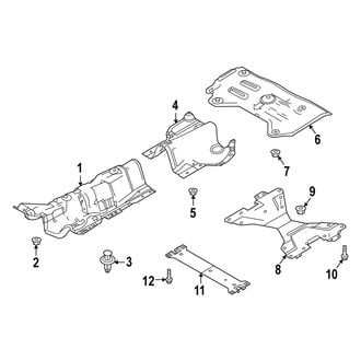 Mazda OE - Exhaust System - Heat Shields (Y Engine VIN Character)