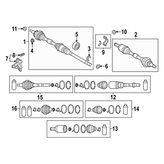 Mazda OE - Front Suspension - Drive Axles