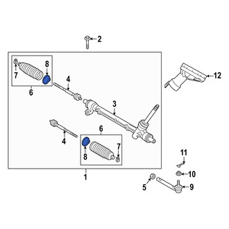 Mazda OE - Inner Rack and Pinion Bellows Clamp