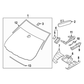 Mazda OE - Windshield - Moldings
