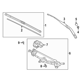 Mazda OE - Windshield - Wiper Components (Base / Preferred / Premium / Select)