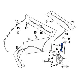 Mazda OE - Front Washer Fluid Reservoir Filler Pipe