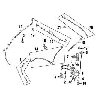 Mazda OE - Washer Fluid Reservoir Filler Pipe Grommet
