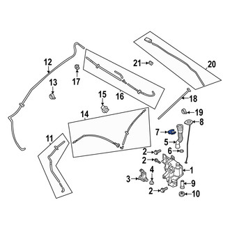 Mazda OE - Washer Fluid Reservoir Filler Pipe Bracket