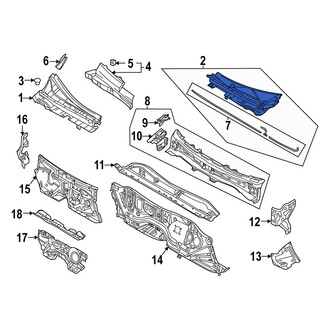 Mazda OE - Front Left Cowl Cover