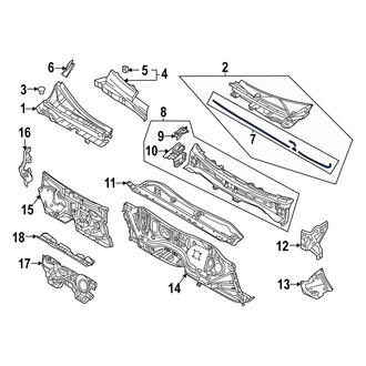 Mazda OE - Front Windshield Washer Hose
