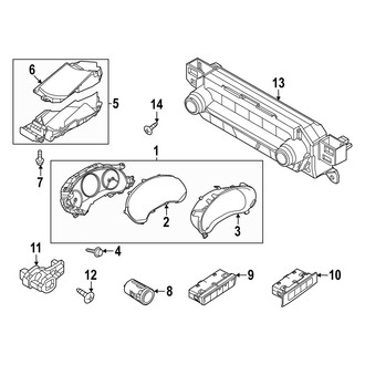 Mazda OE - Instrument Panel - Cluster & Switches (Base / Preferred / Premium / Select)