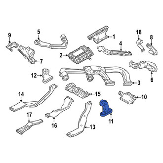 Mazda OE - Center Right HVAC Duct Adapter