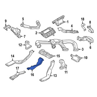 Mazda OE - Center Lower Instrument Panel Air Duct