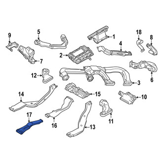 Mazda OE - Rear Instrument Panel Air Duct