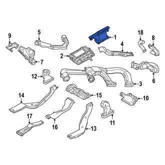 Mazda OE - Front Windshield Defroster Nozzle