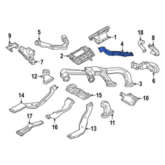 Mazda OE - Right Inner Instrument Panel Air Duct