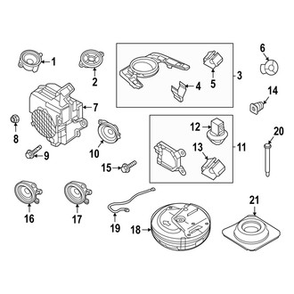 Mazda OE - Instrument Panel - Sound System (Speakers)